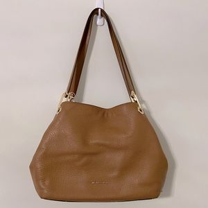 Michael Kors Raven Large Leather Shoulder Bag in Acorn